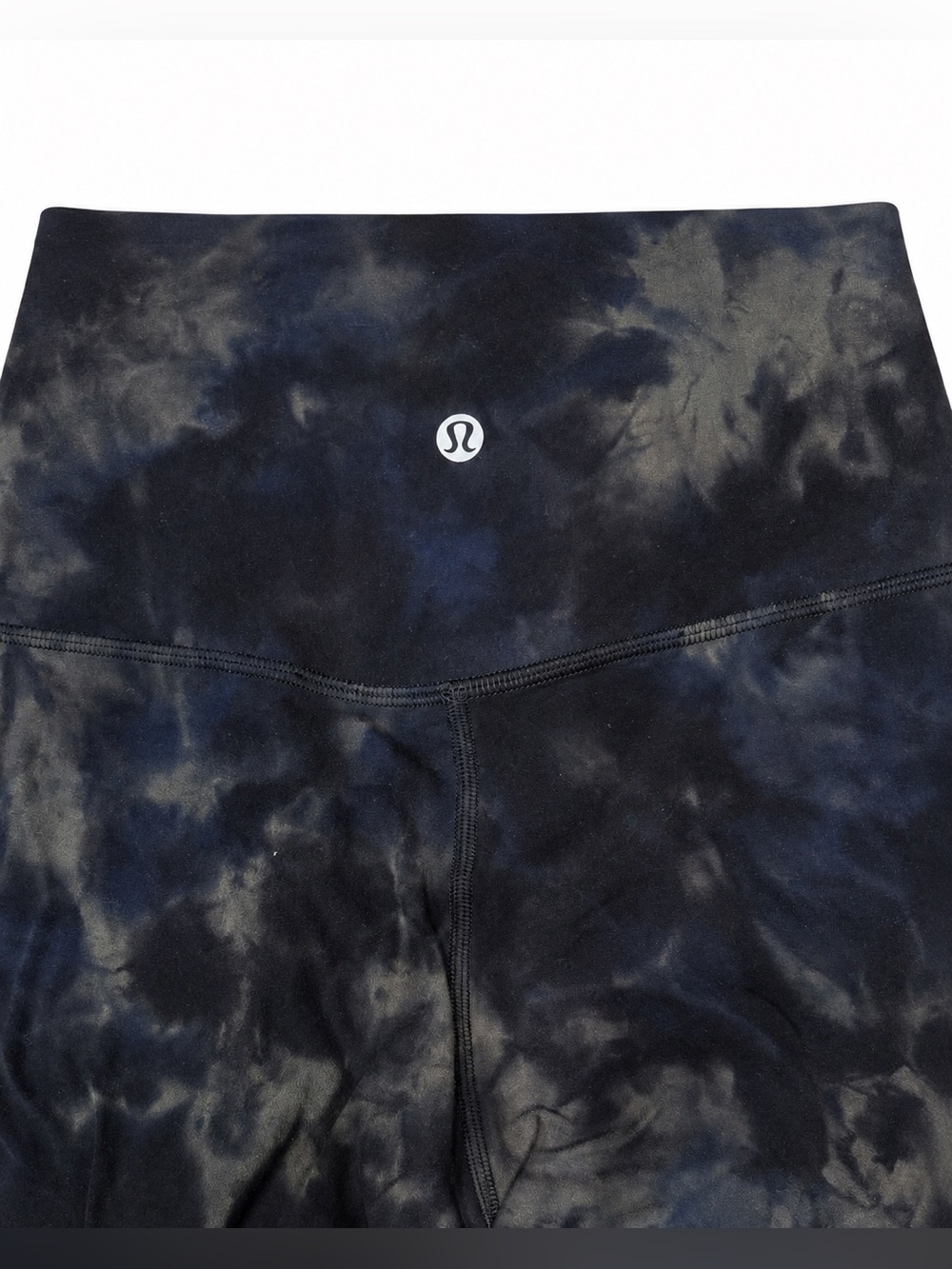 Lululemon Women's Black Tie-Dye High-Rise Shorts